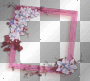 Frame flowers pink 