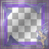 Blue-Purple Fairy Glitter Frame Border__