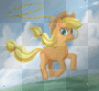 applejack and her rope