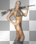 woman warrior hunter jungle