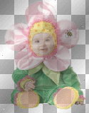 baby in the spring