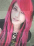 girl with pink hair