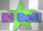 #1 Dad ' animated colorful star text