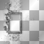 Frame overlay flowers black white Frame overlay flowers black white