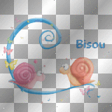 Bisou Escargot Couple Amoureux Toons_