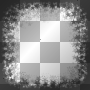 WINTER CHRISTMAS FRAME STAR TRANSPARENT BLACK