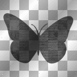 Goth gothic butterfly deco scrap black~NatashaOoak