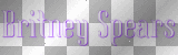 BRITNEY SPEARS LOGO PURPLE WHITE