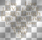 SOAVE BACKGROUND HEART TEXT LOVE GOLD