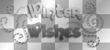 soave text winter wishes white black