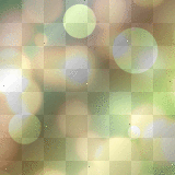 Golden Yellow Pink Green Bubbles Deco Background Anime_