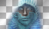 man ice blue  winter