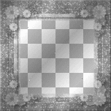  Deco Vintage Flowers Frame~Silver(c)mousey2013