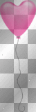EMO VALENTINE BALLOON HEART PINK