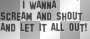SCREAM AND SHOUT TEXT BLACK