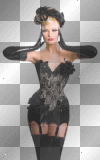 artemia transparent woman-sexy-corset-black