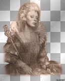 artemia transparent woman-buste-victorian-queen sepia