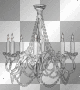 Lamp Chandelier light Vintage deco crystal EndlessImpressions