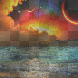 soave background animated sea red blue