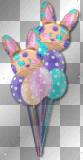 EASTER BUNNY AND EGG BALLOONS