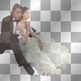 couple married love transparent vintage