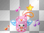 Cute pink ipod music note star deco_
