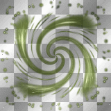 EMO FANTASY BACKGROUND TRANSPARENT SWIRL GREEN