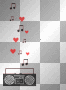 EMO RADIO MUSIC NOTE HEART RED