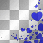 EMO BACKGROUND HEART BLUE