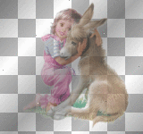vintage child transparent
