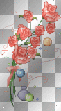 AM9505 bouquet fleurs/roses