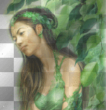 transparent fantasy woman background