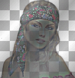 artemia transparent woman-buste chromatic-color