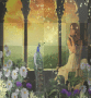 background animated girl