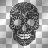 day of the dead skull  wgh