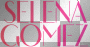 Selena Gomez name text pink