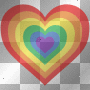 Rainbow heart