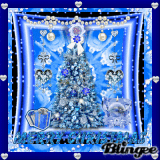 blue cristmas tree