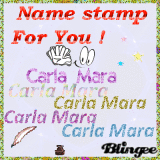 Clara Mara here are name stamps for you
