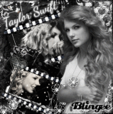 Taylor Swift in black and white