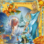  Orange et Bleu : Rose Arcanciel 