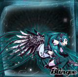 miku black blue