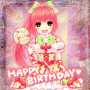 Anime Sweet Girl Wish Happy Birthday Erta