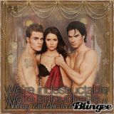* { Stefan & Elena & Damon } * We're indestructable, we're untouchable. Nothing can take us dow tonight * Vintage *
