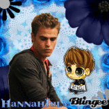 Paul Wesley With his Chibi in blue