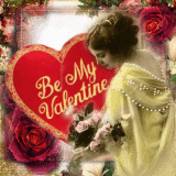 Vintage Valentine in yellow