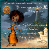 I see the moon