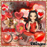 Valentine's Day Fairy In Red