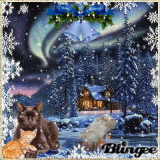 (2,805) Snowy Christmas Night