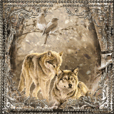 sepia wolves by laakirawww